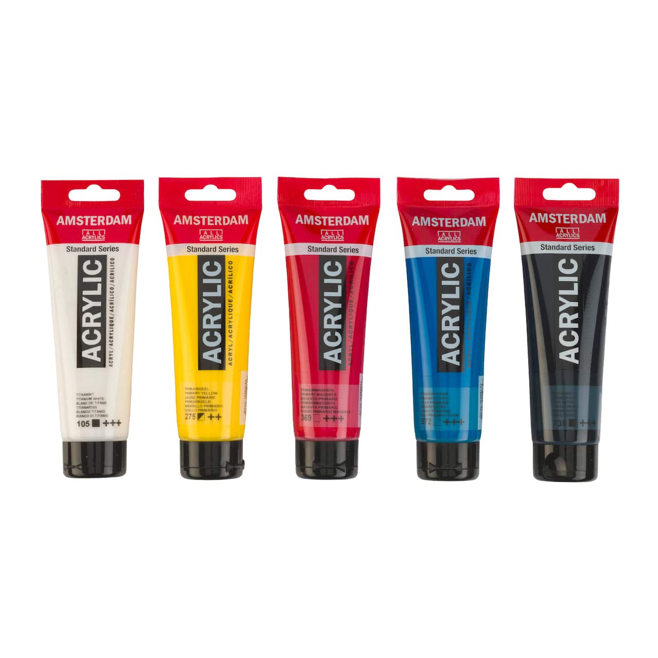 6 Packs: 5 ct. (30 total) Amsterdam Standard Series Primary Acrylic Paint Set
